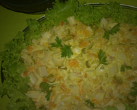 Refogado de palmito e requeijão