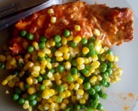 Carne moída com queijo (Lasanha de pobre).