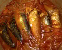 Sardinha na panela de pressão (igual as de lata do mercado)