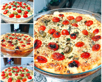 Purê de batata ao forno com frango desfiado