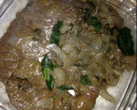 Bife de fígado acebolado