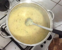 Sopa da fubá com lingüiça