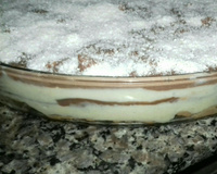 Pavê de chocolate com creme branco