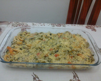 Risoto de lula em anéis