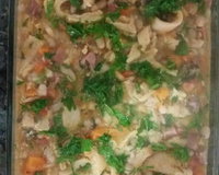 Feijão branco com dobradinha