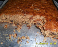 Bolo de Whey Protein com ameixa seca