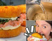 Estou chocado com essa receita: hambúrguer de sushi para um lanche diferentão no fim de semana