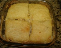 Bolo de batata com frango