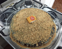 Bolo junino de paçoca