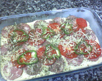 Lanche de calabresa delicioso