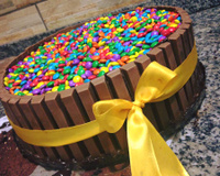 Bolo de Kit Kat à minha moda