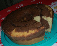 Bolo mármore para lanche