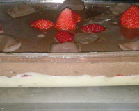 Torta trufada de morango