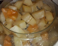 Doce de mamão verde em cubinhos