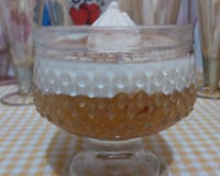 Doce de banana com creme simples