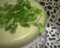 Mousse light de hortelã