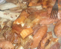 Costela com linguiça na panela de pressão