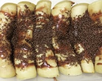 Panqueca doce de brigadeiro