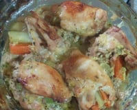 Coxa com sobrecoxa dessossada e recheada