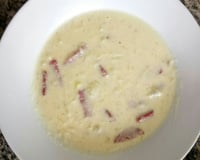 Sopa creme de batata doce