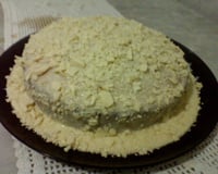 Bolo gelado de chocolate branco