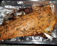 Salmão assado à provençal