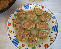 Jiló recheado super simples