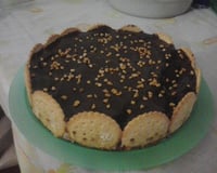 Torta de bolacha com amendoim