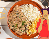 Esse strogonoff que aprendi com uma cozinheira vegana virou uma das minhas comidas preferidas: a receita é fácil e perfeita para um almoço diferente