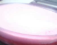 Gelatina com creme delicioso