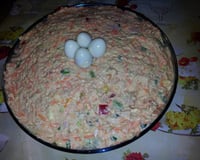 Salpicão de frango (com ingredientes diferentes da salada de maionese)
