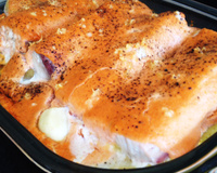 Badejo com molho rosado