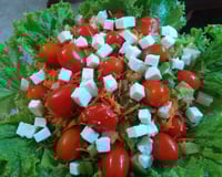 Salada maravilha com molho de mel e mostarda