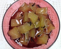 Doce de mamão verde em cubinhos