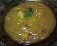 Sopa cremosa de frango