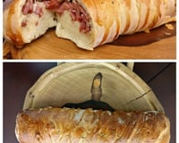 Pão de calabresa e queijo