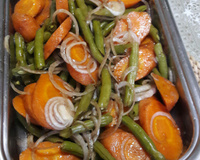 Salada de legumes cozidos no vapor