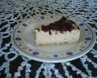 Torta cremosa de banana com chocolate