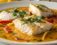 Moqueca de tilápia simples com peixe suculento e sabor suave