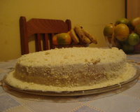 Bolo gelado de chocolate branco