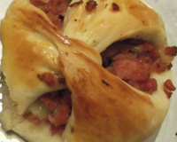 Pão de linguiça e cebola