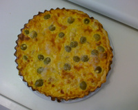 Quiche de frango com tomate seco