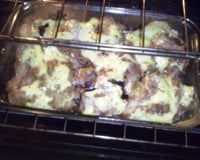 Frango assado com creme de cebola e maionese