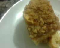 Cuca de maçã e banana