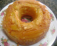 Bolo caramelizado de banana da Cida