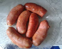 Linguiça de churrasco na panela de pressão
