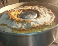 Bolo fofura de banana com canela