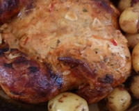 Delícia de assado de peru, frangão ou chester