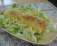 Rocambole de bacalhau