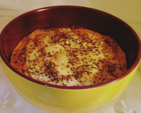 Torta fit de micro-ondas da Cacá